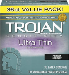 Kit de 36 Condones Trojan Ultra Finos